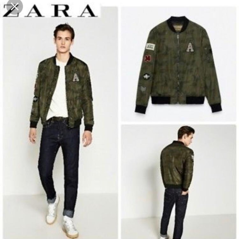 Nwt zara man army bomber jacket
